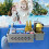 Poolside Storage Basket with Pool Cup Holder, Outdoor Pool Storage Container Basket for Above Pool/Frame Pool 3