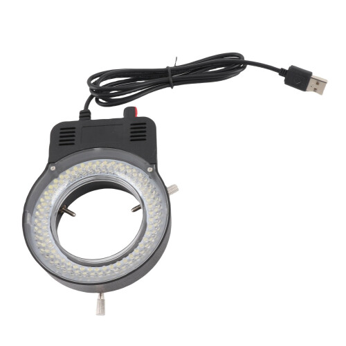 LED Ring Light for Microscope 144 LED Adjustable Brightness USB Powered Shadow Illumination 2
