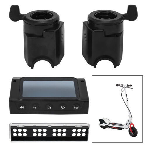 Capa de Monitor LCD para Scooter  S1 S2 S3 de 8 Polegadas com AlçA de Freio Acelerador Capa de Lâmpada LED 2