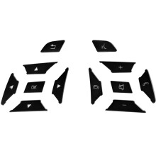 Car Steering Wheel Button  Trim Cover Sticker for   a B C E Ml Gl Cla Gla Glk Sl Class W176 W212 W204