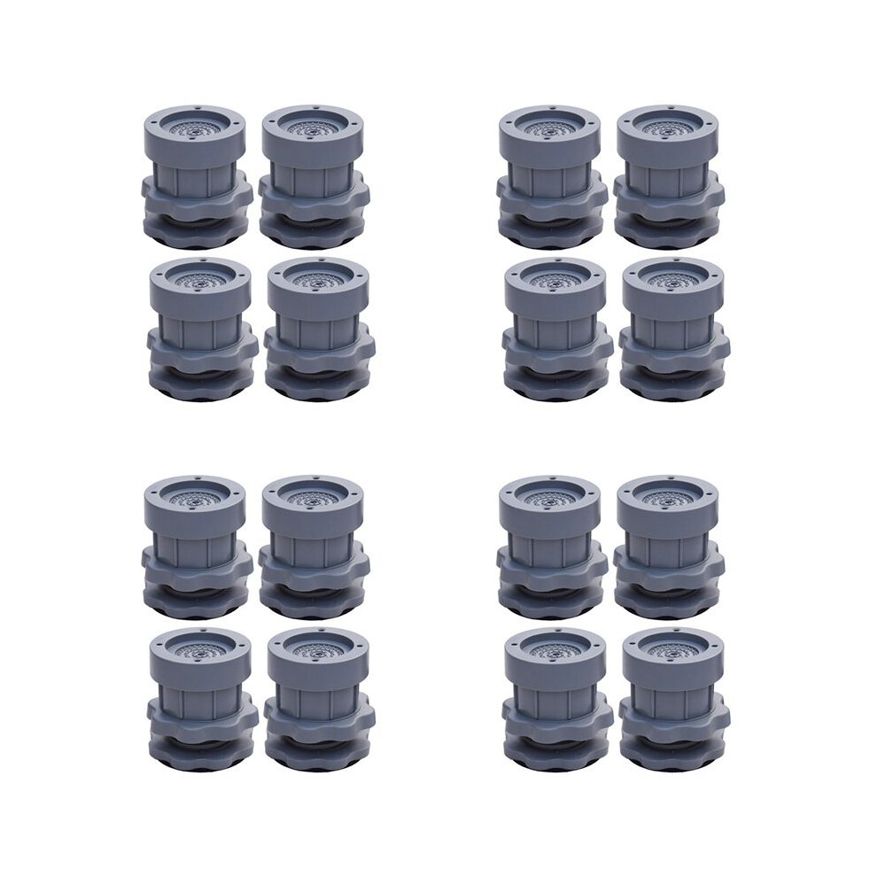16Pc Adjustable Heighten Washing Machine Anti Vibration Pad Shock Non Slip Feet Mat Fridge Floor Furniture Protector 6032748683379