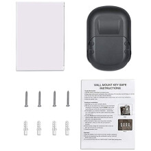 2X Key Lock Box Wall Mount 4 Digit Combination Key Storage Lock Box, Large Capacity Security Combo Lockbox