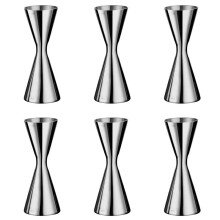 6X Stainless Steel Measure Cup Double Bar Party Wine Cocktail Shaker Jigger 45Ml