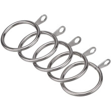 120 Stuks Metalen Gordijnring voor Gordijnen en Palen, Bungelende Glijdende Oogring 32 mm Binnendiameter (Zilver)