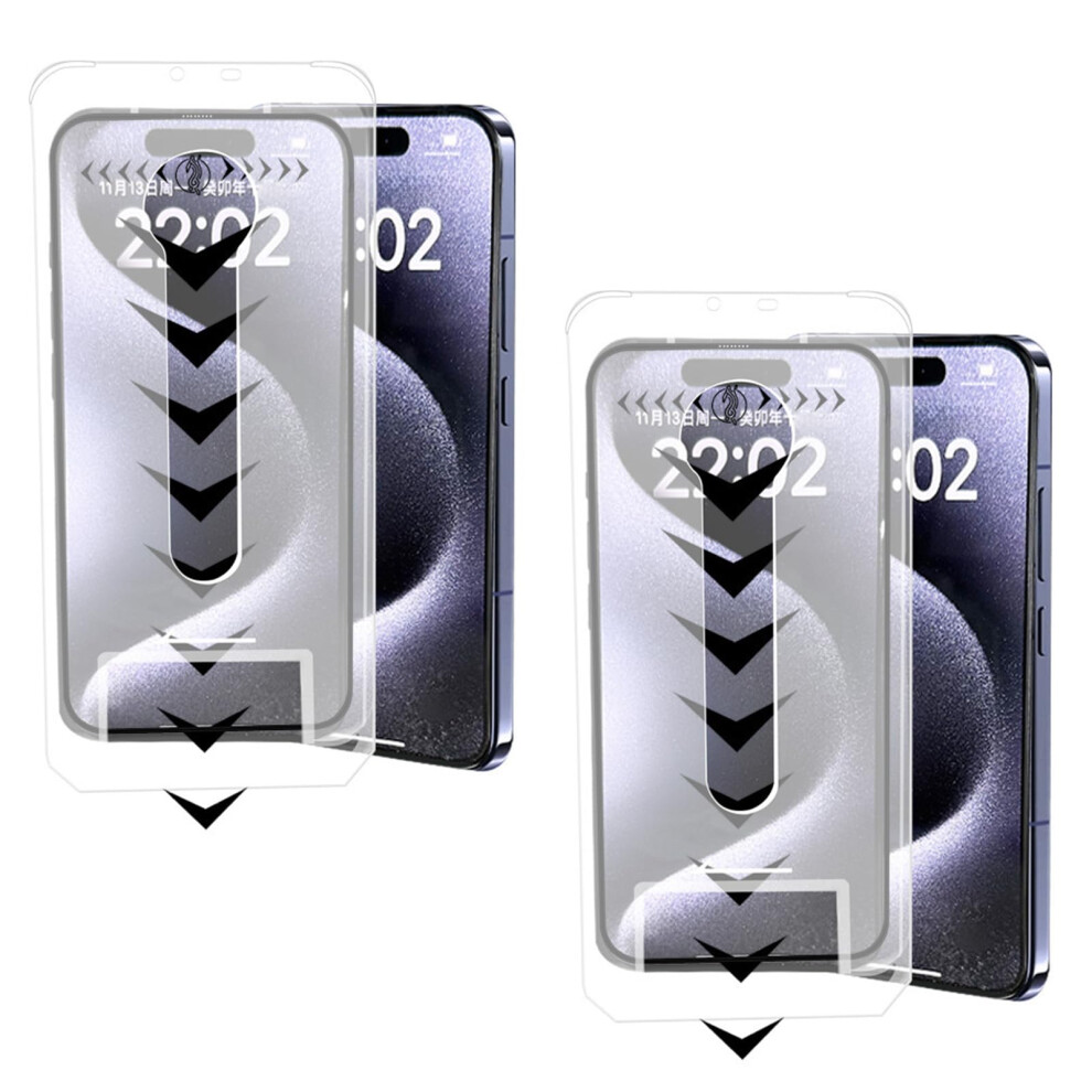 2 Pack Privacy Tempered Glass Screen Protector For Iphone 14 Pro Max, Hd Clarity Antifingerprint Bubble 9330225963615