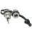 10Pcs 5.5mm x 2.1mm DC Power Jack DC099 Waterproof Metal Threaded Panel Mount Socket for CCTV LED 1