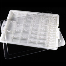 2X 42 Raster Diamant Malerei Vorratsbehälter, Transparent Diamant Malerei Kasten Kunststoff Organisator Hülle Diamant Malerei Werkzeug