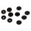 200 Pcs T3 KAM SNAPS Press Studs Scrapbook Sewing Buttons Black 2