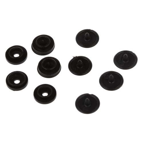 200 Pcs T3 KAM SNAPS Press Studs Scrapbook Sewing Buttons Black 1