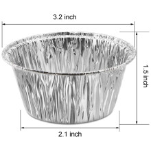 Tasse de Papier D'Aluminium de Ramequin de Papier D'Aluminium 300 Tasse de Cuisson Jetable de Papier D'Aluminium de Ramequin de Paquet de 300