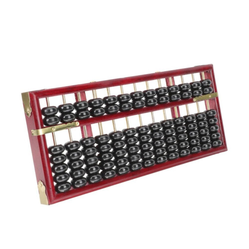 Wooden Abacus for Kids Math Learning with Durable Frame and Smooth Bead Movement