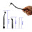Coffee Machine Cleaning Brush with Spoon Tool Set for Espresso Machine Group ,Pack of 6,Black 3