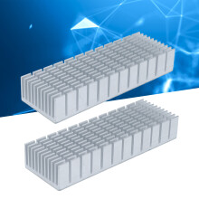 Aluminium-Kühlkörper 2 Stück Radiatorplatine 120x40x20 mm mit Klebefolie