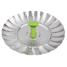 Stainless Steel Folding Steam Basket for Kitchen, Silver, 283g-376g
