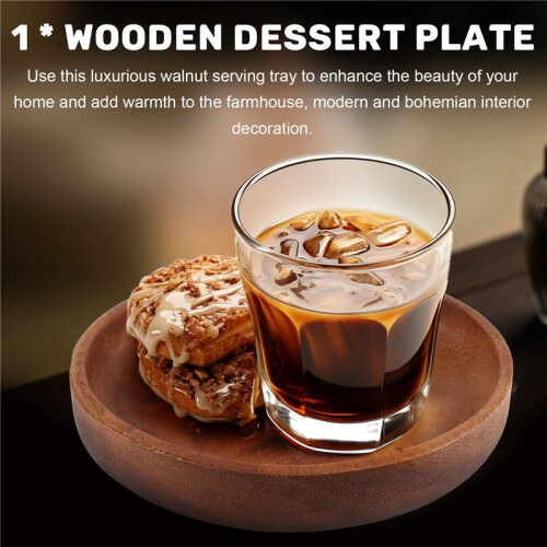 Walnut Tray, Solid Wood Rectangular Household Fruit Dessert Tray, Japanese-Style Disc Dry Bubble Tray Tea Tray. 1