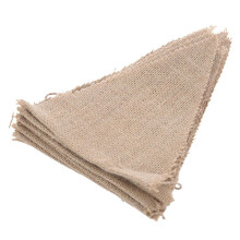 6pcs 3.7M Rustic Jute Hessian Burlap Lace Bunting Shabby Chic Wedding Banner