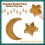 Bandejas de Comida Eid Mubarak em Forma de Lua e Estrela de Metal Bandeja de Comida Muçulmana Eid Mubarak Islam B 3