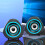USB Desktop Speakers Wired with LED Light, Black/Blue 8
