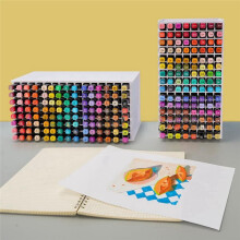 Kunstmarker-Aufbewahrungsregal für 72 , Aquarellpinsel, Stifte, Farbstifte, Organizer-Halter für Den Schreibtisch
