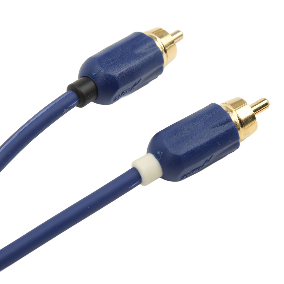 5M Elastic Rca Cable Pure Copper Blue 7293282774407