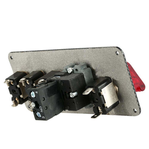 2X 12V Car Ignition  Engine Start Push Button 3 Toggle Racing Panel 1