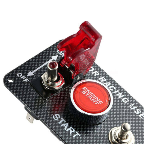 2X 12V Car Ignition  Engine Start Push Button 3 Toggle Racing Panel 2