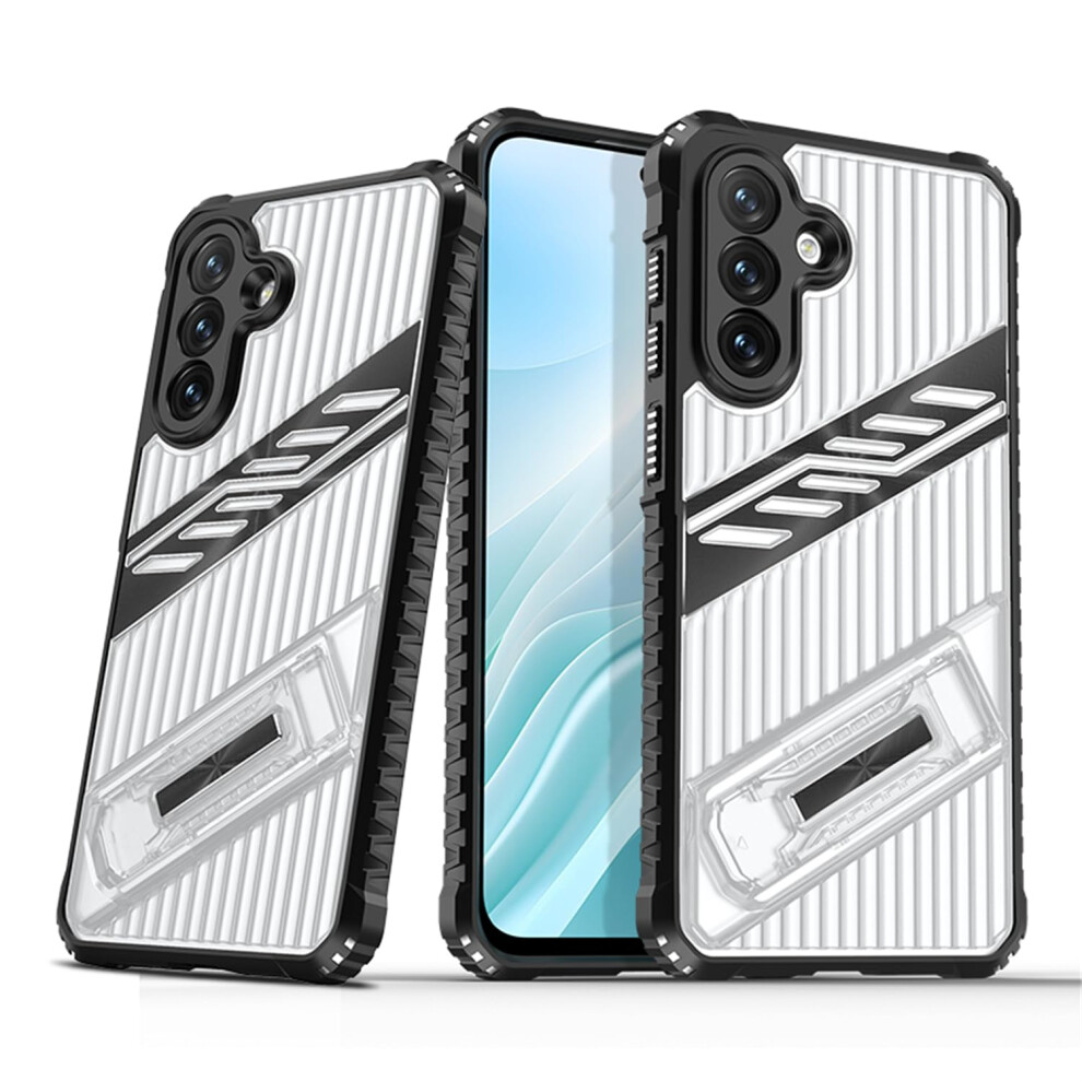 Case Military Grade Shockproof Cover With Invisible Stand And 360 Lens Shield For Samsung Galaxy A36 A56 Black 9073542687597