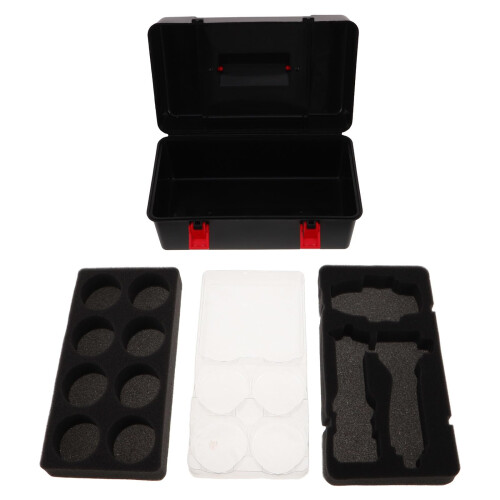 Storage Case with Compartments and Handle, Durable Organizer Box for Kids Compatible with Beyblade 2