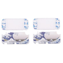 2X para Lite Carcasa Protectora, Cubierta Completa Superior E Inferior Carcasa Pintada SX-117 Ukiyo-E Sea Waves