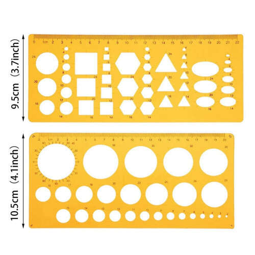 12 Pezzi French Curve E Template Ruler Set Drawing Template Tool Circle Templates per Personal Drawing E Drafting 1