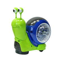 Interactive Walking Toy Snail with LED Music, Smart Obstacle Avoidance, 2Hour Battery Life