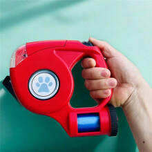 Pet Leash 4.5M Multifunctional LED Flashlight Extendable Retractable Dog Lead Animal Outdoor Walking Supplies