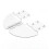 2Pcs Floating Corner Shelf Triangle Wall Mount Storage Rack Bathroom Shelves for Kitchen Bathroom Bedroom 3