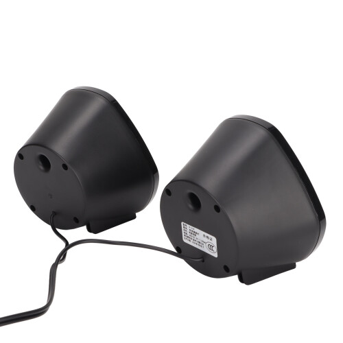 USB Desktop Speakers Plug and Play Black