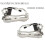 1Pair Front Left+Right Driver Side Door Handle Carrier for  E53 X5 2000-2006 51218243615 51218243616 7