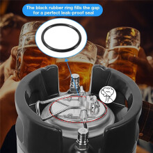 Stainless Steel Corny Keg Carbonation Lid Carbonation Leak-Proof Corny Keg Lid for Corny Cornelius Keg Replacement Parts