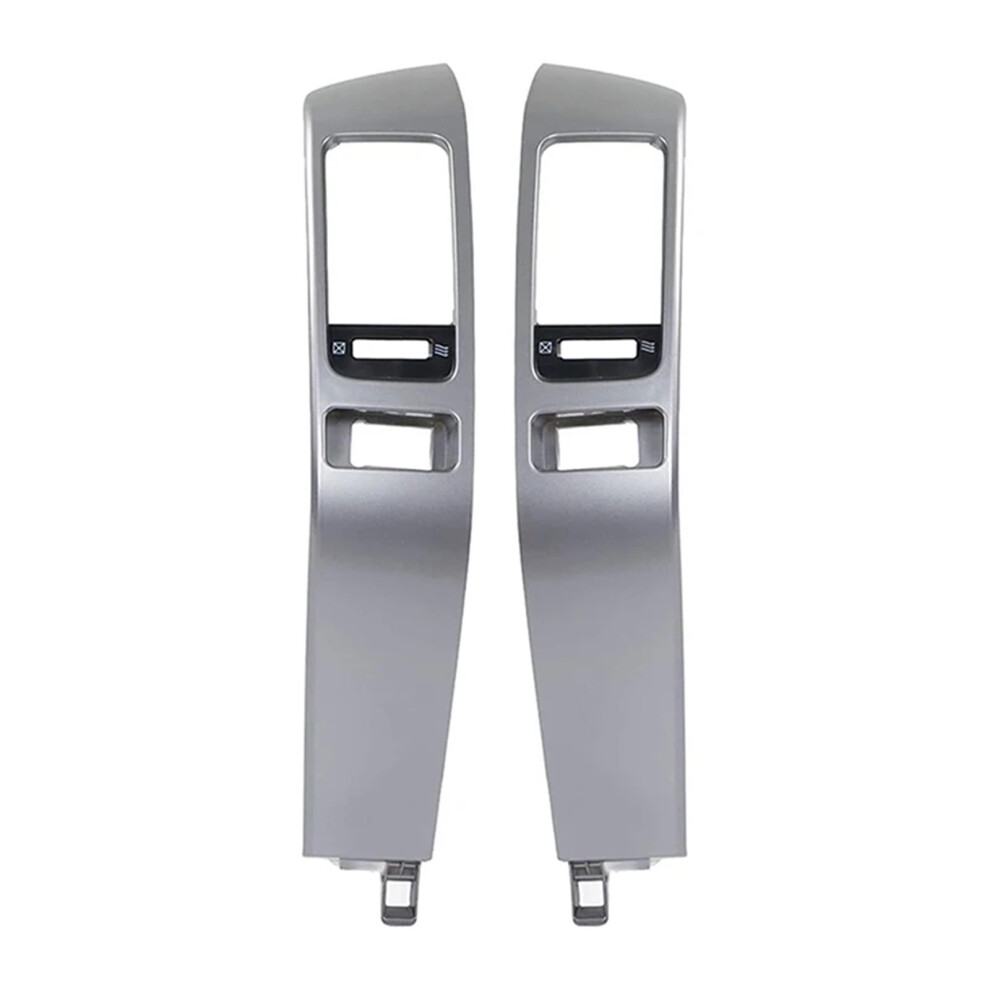 Air Vent Panel Set, Dashboard Frame For Toyota Land Cruiser Prado J120, Direct Fit 20032009 Silver/Grey 9330225964193