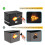 Vinyl Record Storage Box with Lock,Fireproof&Water Resistant Record Organizer Storage for 100+ Single Records 4