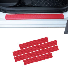 4Pcs Car Door Sill Protector for BMW M4 F83 Cabriolet 2014‑2020, Scratch‑Resistant Red Threshold Guard Stickers