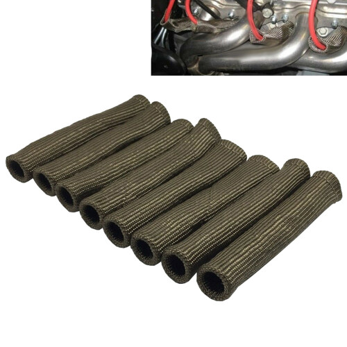 16Pcs 2500 for  Wire Boots Protector Sleeve Heat Shield Cover for LS1/LS2 Titanium 1