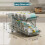 Soda Can Dispenser 2 Tier Automatic Rolling Can Dispenser for Refrigerator Stackable Beer Soda Dispenser 5