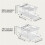 Soda Can Dispenser 2 Tier Automatic Rolling Can Dispenser for Refrigerator Stackable Beer Soda Dispenser 8