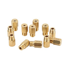 Metallisches Hauptdüsen Set für Mikuni VM TMX Vergaser, 12 Stück, Goldfarben
