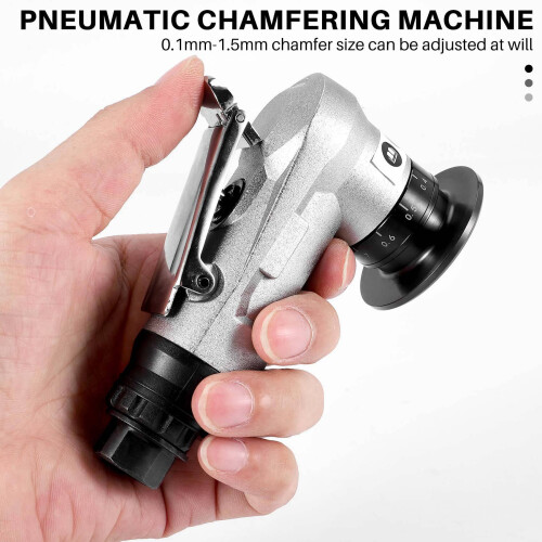 3X Manual Pneumatic Chamfering Machine, Linear Chamfering Tools, 45 Degree Metal Trimming Arc Corner Deburring Kit 2