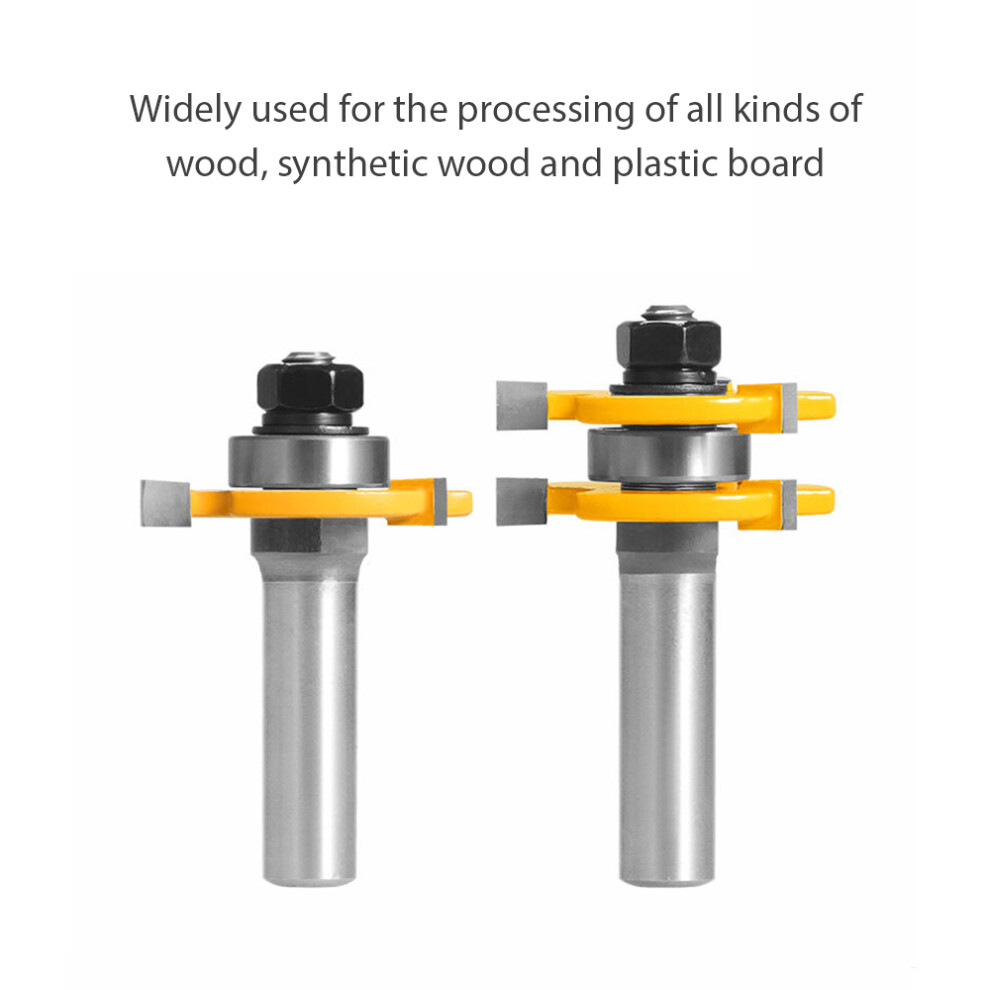 2PCS Shank Milling Cutter Set Woodworking