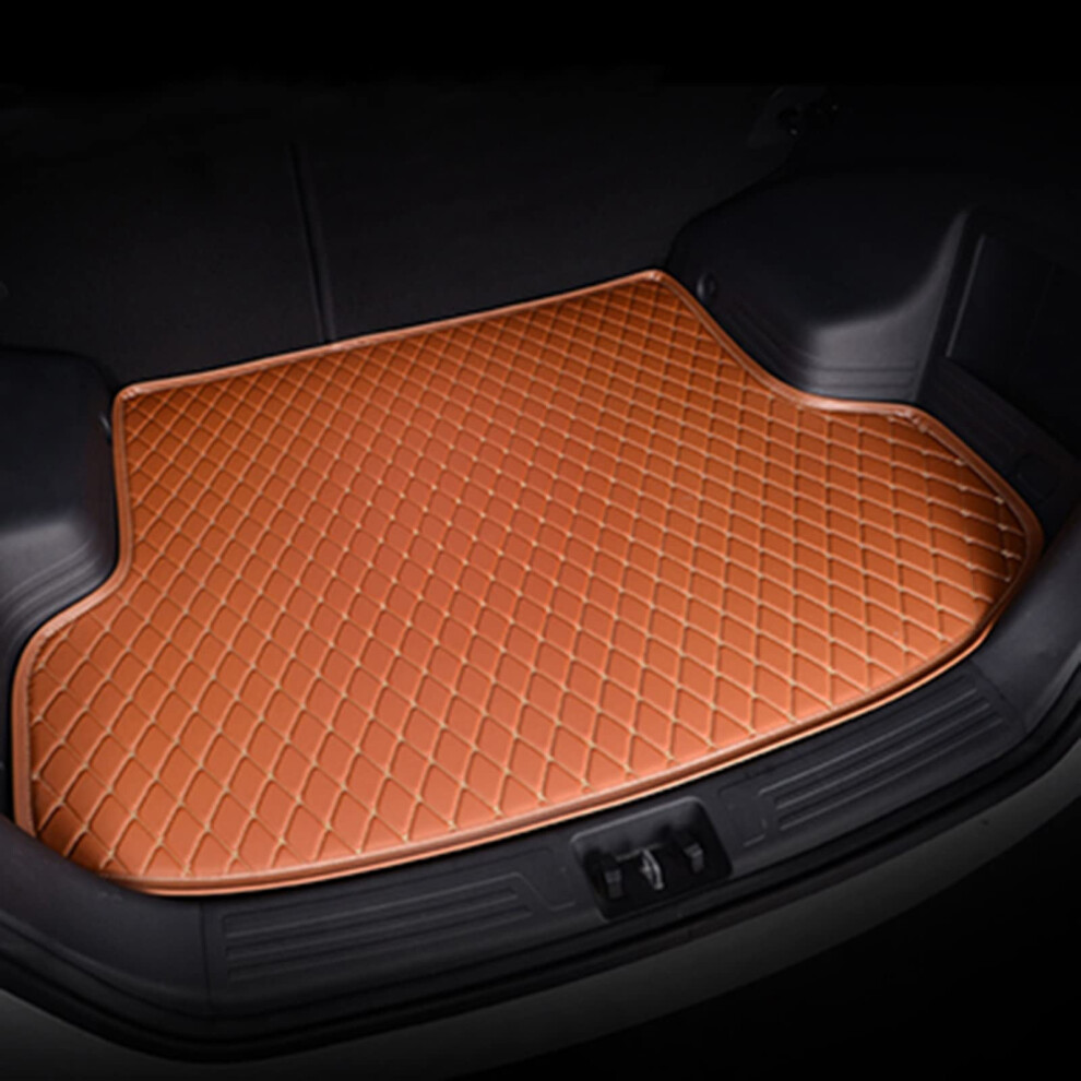 Car Trunk Mat For Mercedesbenz Eclass 20052021, Waterproof Leather Cargo Liner, Custom Fit Durable Protector Brown 9092120171358
