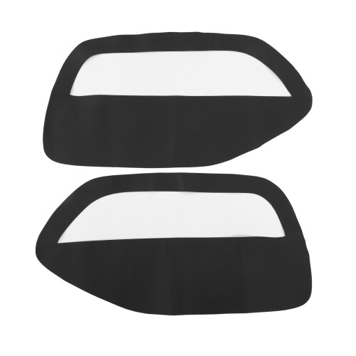 2pcs Front Door Panel Insert Cover for Ford Mustang 2005-2009 Black 2
