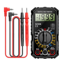SZ308 Digital Multimeter Spänningsmotståndsmätare AC/ Strömmätare Elektriker LCD-Bakgrundsbelysning Ohm Fyrkantsvågstest B
