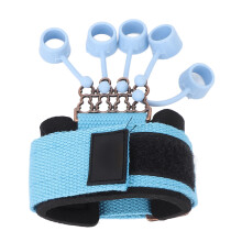 Silicone Finger Exerciser & Grip Strengthener, Adjustable Wrist Strap 35.5cm