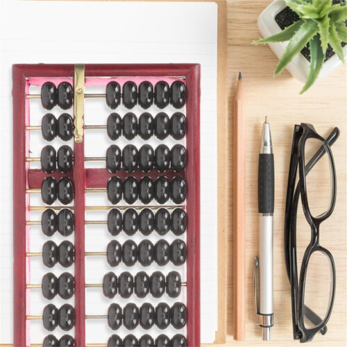 Wooden Abacus for Kids Math Learning with Durable Frame and Smooth Bead Movement 2